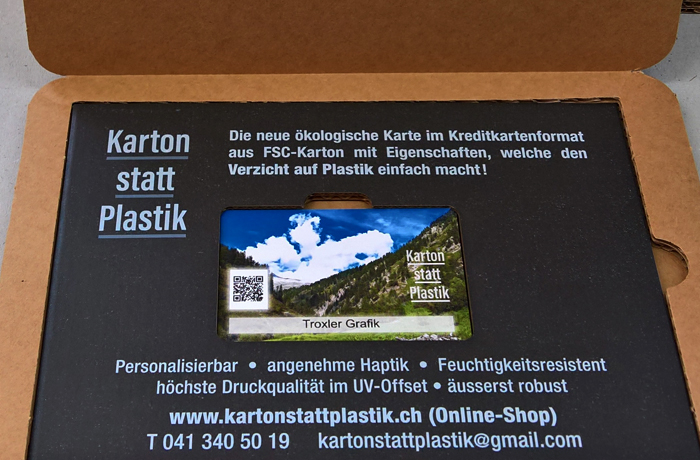 Karton statt Plastik! Die ökologische Alternative.